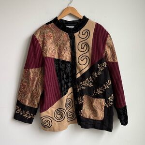 Indigo Moon Button Up Jacket Size 2X